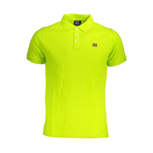 Norway 1963 Gelbes Baumwoll-Poloshirt für Männer
