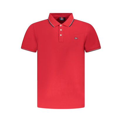 Norway 1963 Rotes Baumwoll-Poloshirt