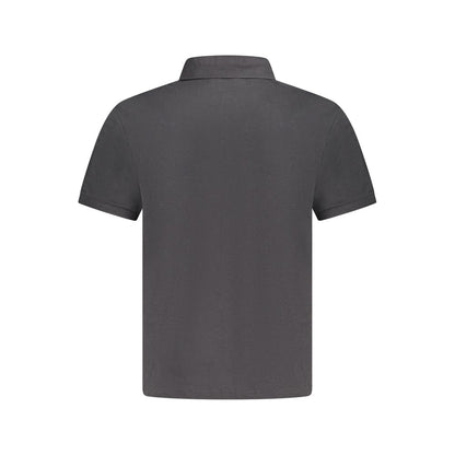 North Sails Black Cotton Mens Polo Shirt