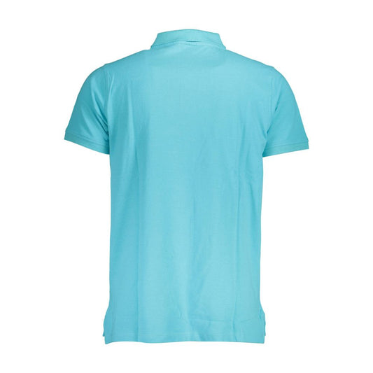 Norway 1963 Blaues Baumwoll-Poloshirt für Männer