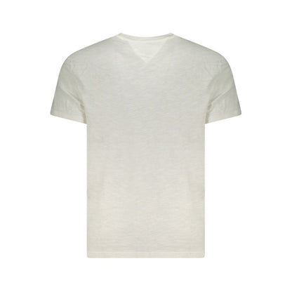 Tommy Hilfiger Weißes Baumwolle Männer T-Shirt