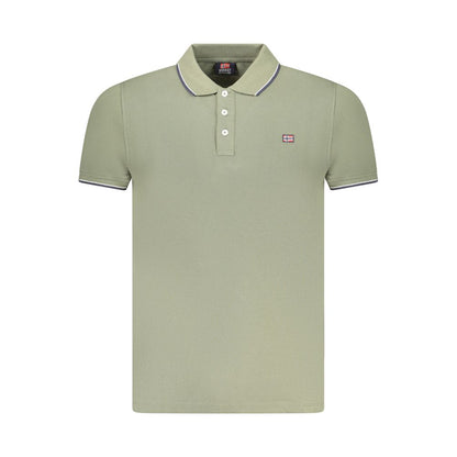 Norway 1963 Grünes Baumwoll-Poloshirt für Männer