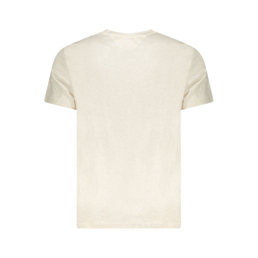 Tommy Hilfiger Beige Baumwolle Männer T-Shirt