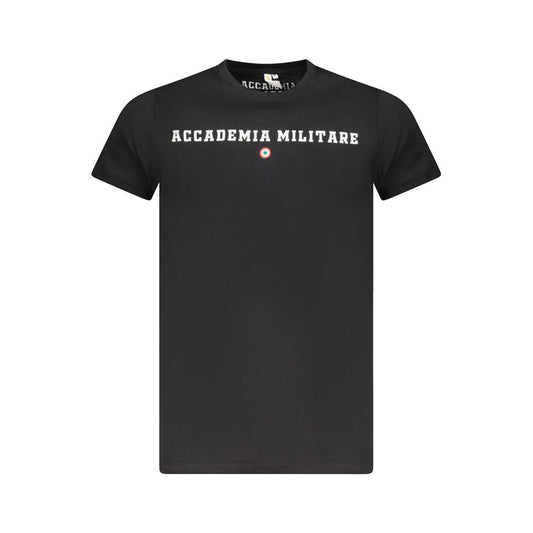 Accademia Militare Nero Cotton Men T-Shirt