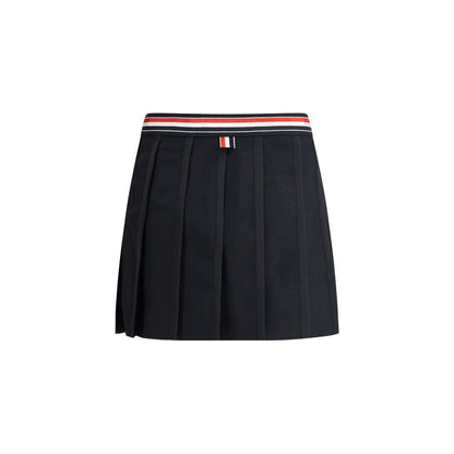 Thom Browne Black Wool Mini Skirt
