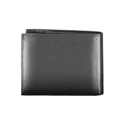 Calvin Klein Schwarzes Leder Portemonnaie
