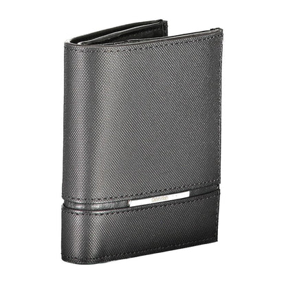 Calvin Klein Schwarzes Leder Portemonnaie