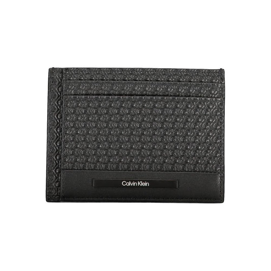 Calvin Klein Schwarzes Leder Portemonnaie