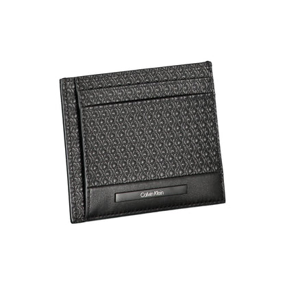 Calvin Klein Schwarzes Leder Portemonnaie