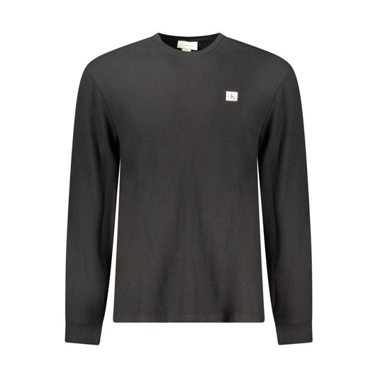 Calvin Klein Schwarzer Baumwollpullover für Männer