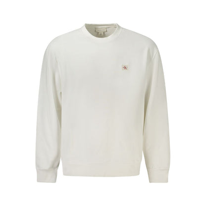 Calvin Klein Weißer Baumwollpullover für Männer