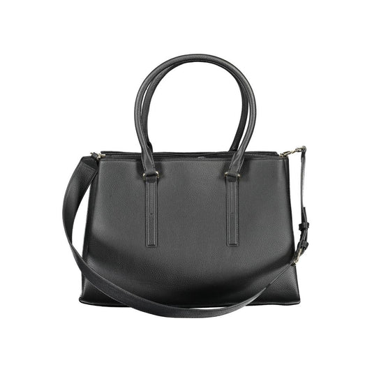 Calvin Klein Schwarze Polyester Handtasche