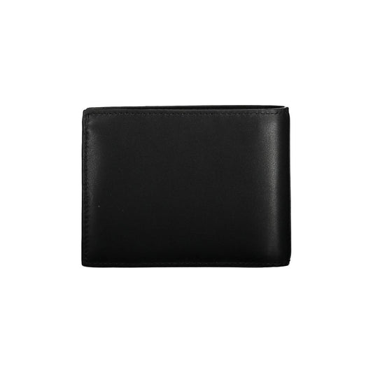 Calvin Klein Schwarzes Leder Portemonnaie