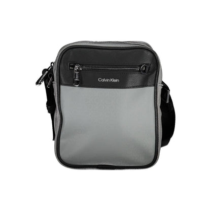 Calvin Klein Graue Polyester-Umhängetasche