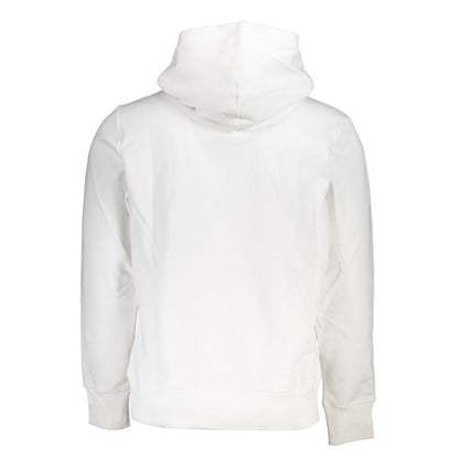 Calvin Klein Weißer Baumwollpullover für Männer mit Kapuze