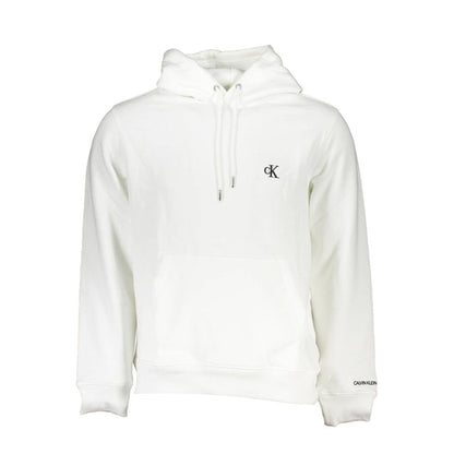 Calvin Klein Weißer Baumwollpullover mit Kapuze für Männer