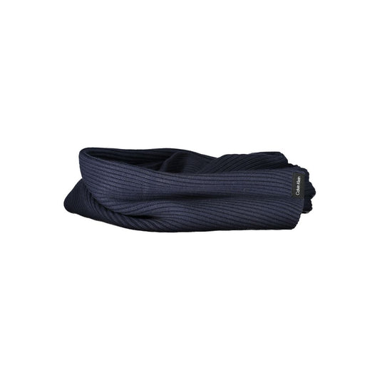 Calvin Klein Blauer Baumwollschal