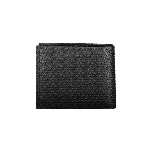 Calvin Klein Schwarzes Leder Portemonnaie
