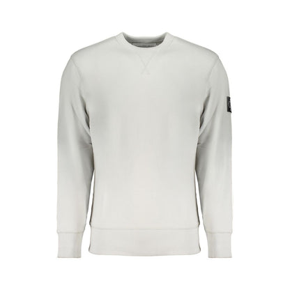 Calvin Klein Grauer Baumwollpullover für Männer