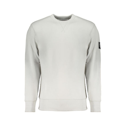 Calvin Klein Grauer Baumwollpullover für Männer