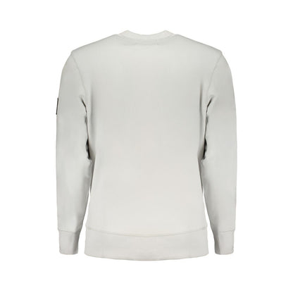 Calvin Klein Grauer Baumwollpullover für Männer