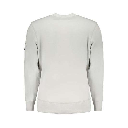 Calvin Klein Grauer Baumwollpullover für Männer