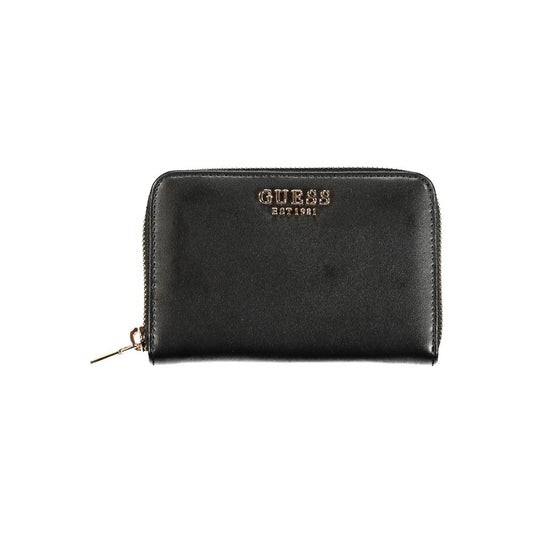 Guess Jeans Black Polyurethane Women Wallet