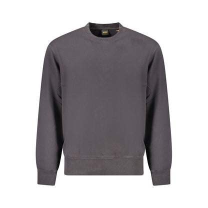 Hugo Boss Schwarzer Baumwollpullover für Männer