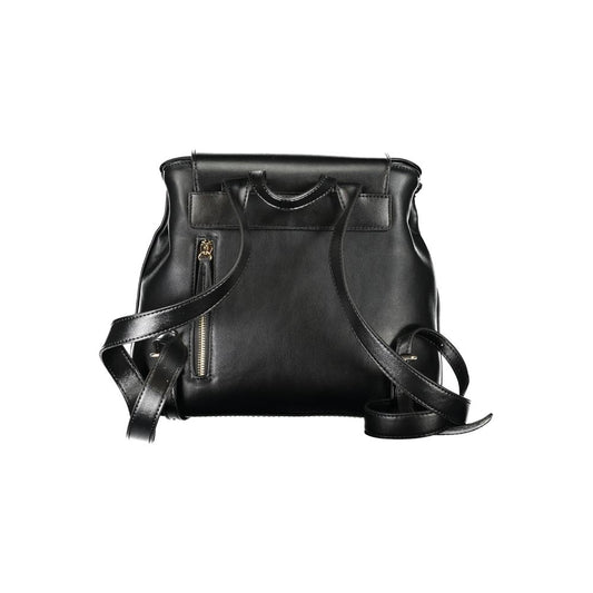 Mario Valentino Black Polyurethane Women Backpack