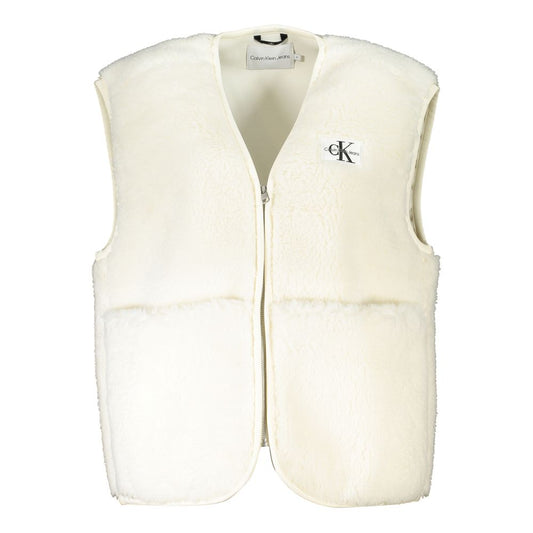 Calvin Klein Weißer Polyester-Damenmantel