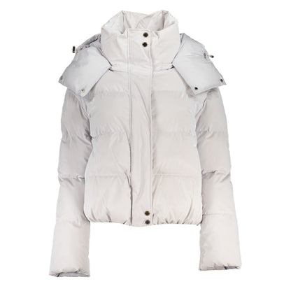 Patrizia Pepe White Polyethylene Parka