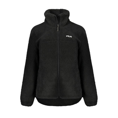 Fila Black Polyester Full-Length Jacket