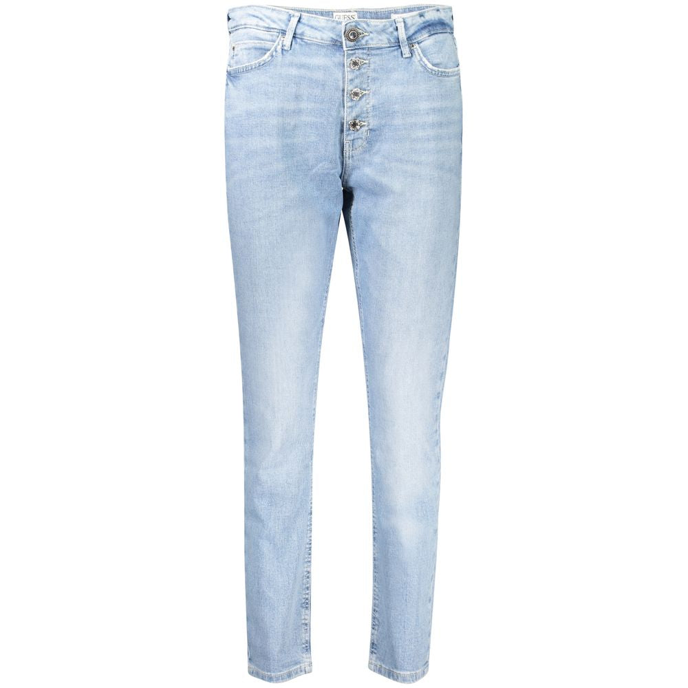 Guess Jeans Blue Cotton Skinny Jeans