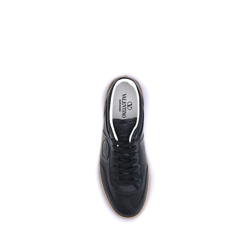 Valentino Garavani Black Rubber Low Top Sneakers