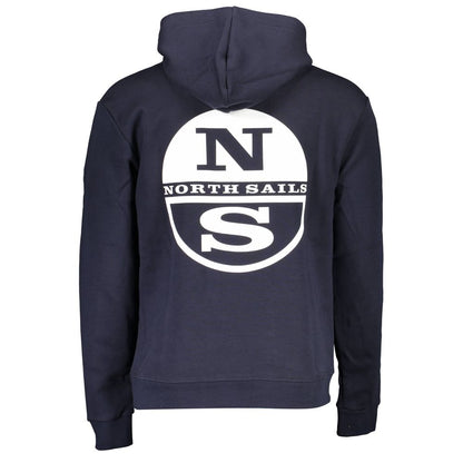 North Sails Blue Cotton Men's Sweatshirt