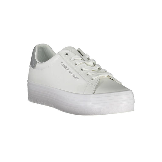 Calvin Klein Sneaker aus weißem Polyester