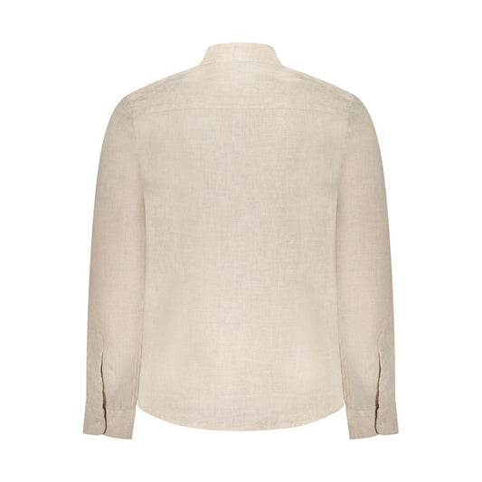 North Sails Beige Linen Men Shirt