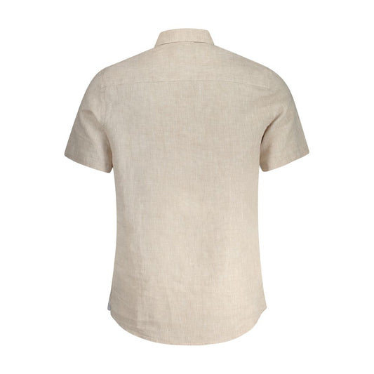 North Sails Beige Linen Mens Shirt