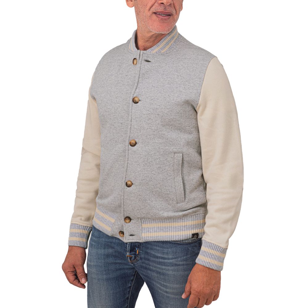 Gran Sasso Gray Cotton Bomber
