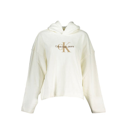 Calvin Klein Weißer Baumwollpullover für Frauen