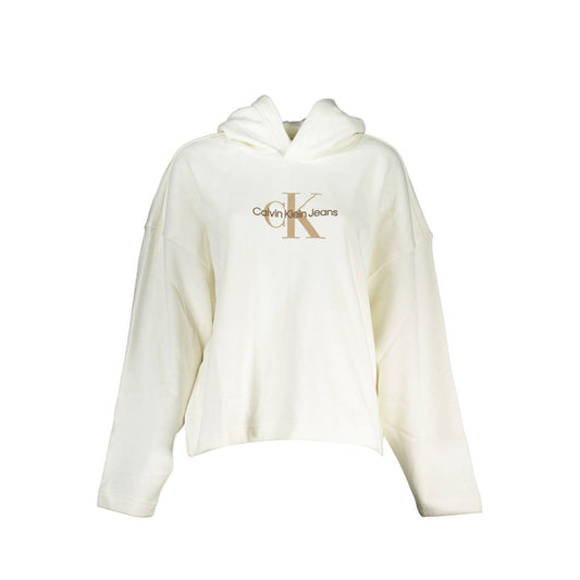 Calvin Klein Weißer Baumwollpullover für Frauen