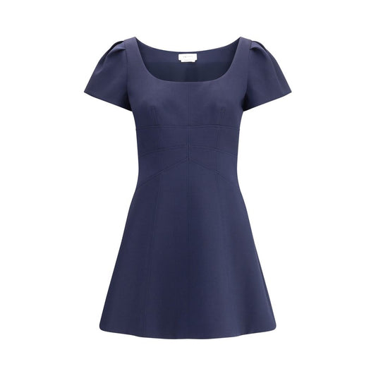 Alexander McQueen Blue Wool Casual Dress