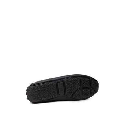 Bally Black Leather Moccassin