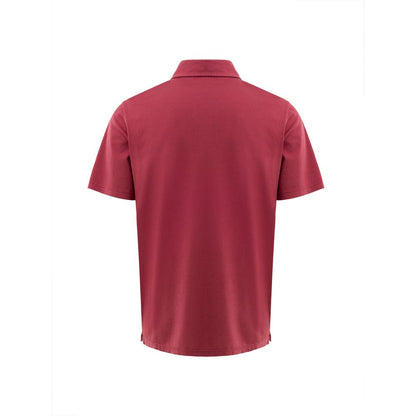 Gran Sasso Red Cotton Polo Shirt