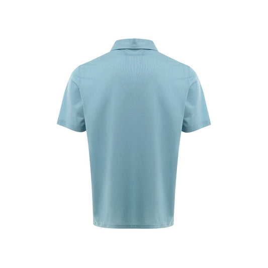 Gran Sasso Blue Cotton Polo Shirt