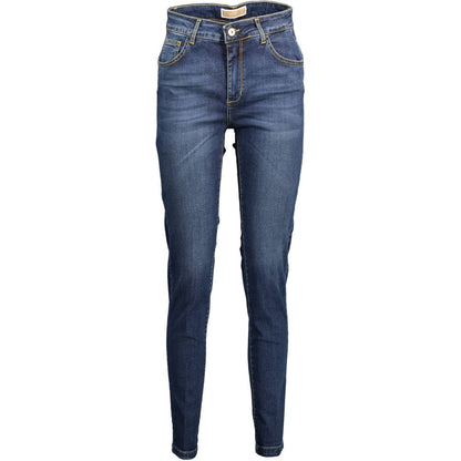 Kocca Blue Cotton Slim Fit Jeans