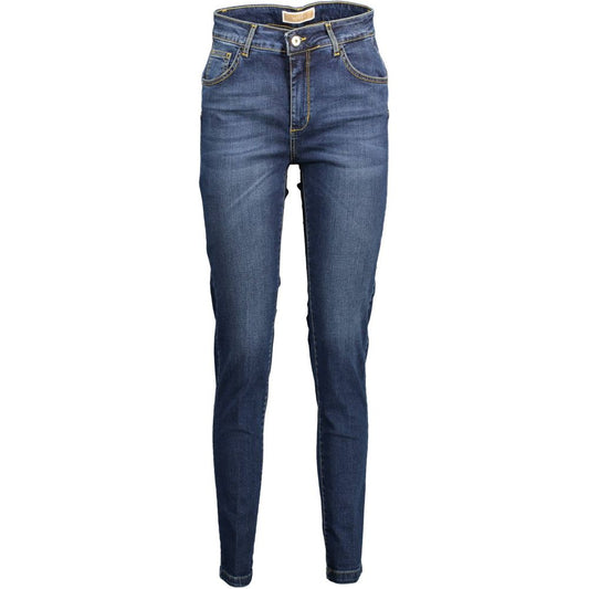 Kocca Blue Cotton Slim Fit Jeans
