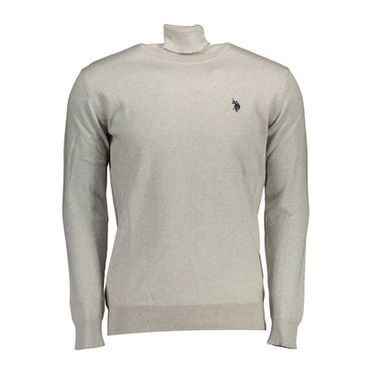 U.S. POLO ASSN. Gray Cotton Men's Sweater