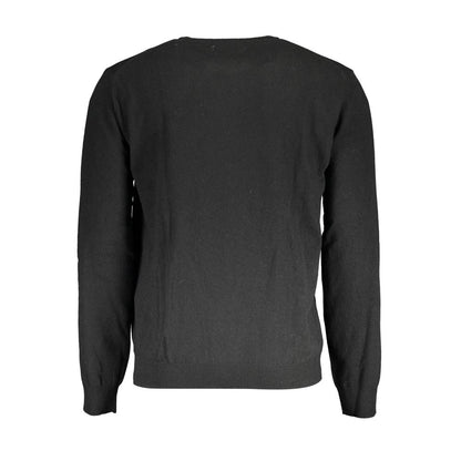 La Martina Black Wool Men's Sweater
