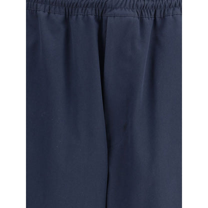 Prada Blue Cotton Casual Pants